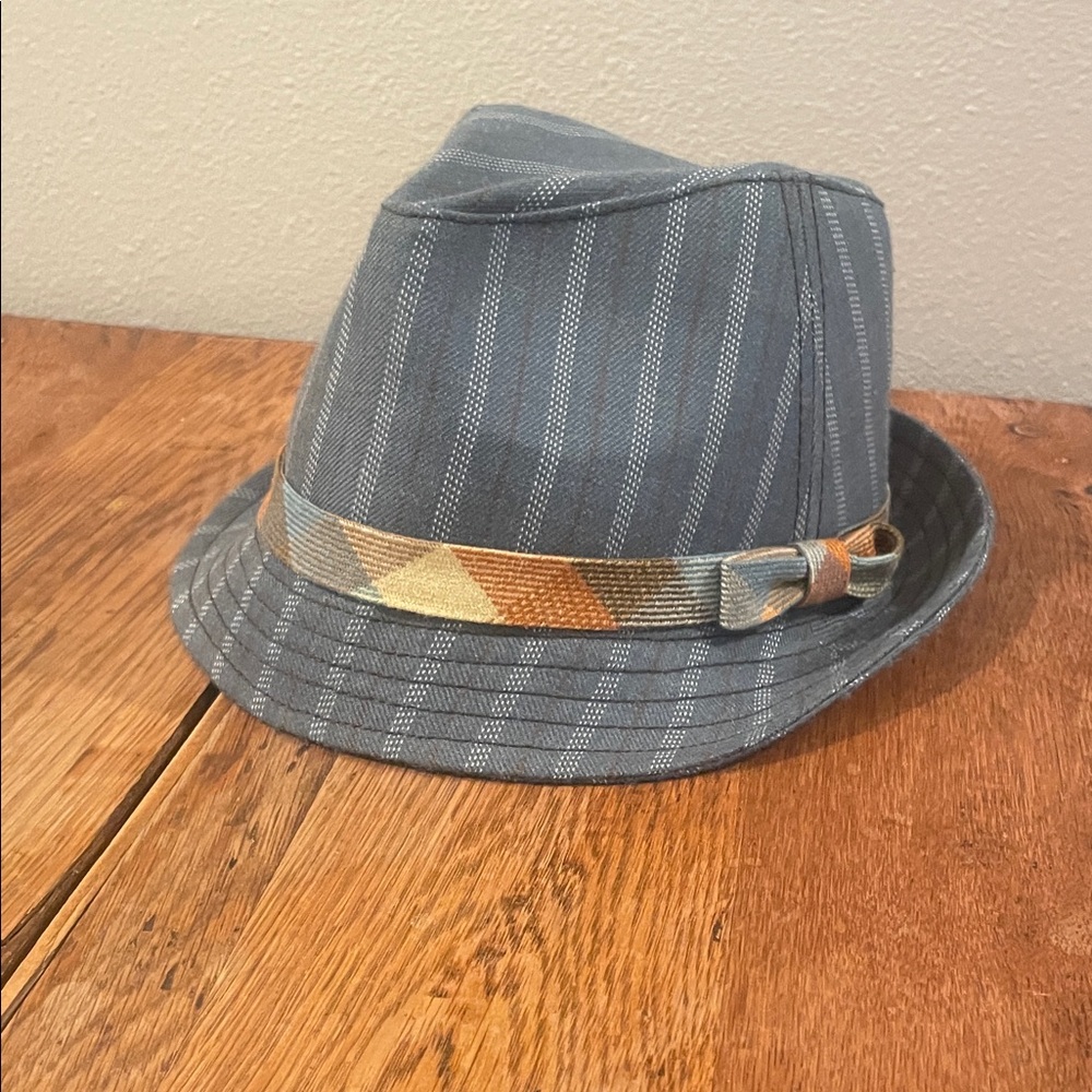 Goorin Bros. Necci Pinstripe Fedora Hat – Slate Gray | Size Medium